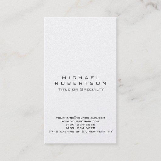 Trendy Simple Elegant Modern Visitekaartje (Voorkant)