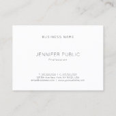 Trendy Simple Moderne Professional Sjabloon Elegan Visitekaartje (Achterkant)