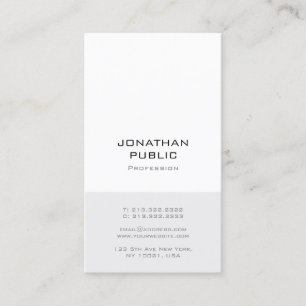 Trendy Simple Sjabloon Elegant Modern Professional Visitekaartje
