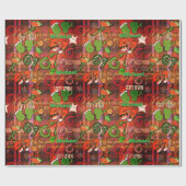Trendy Sixty Seven Wrapping Paper I red plaid Cadeaupapier (Vlak)
