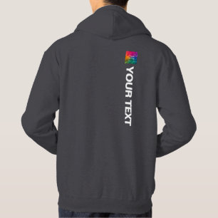 Trendy Sjabloon Terug Design Print Mannen Modern Hoodie