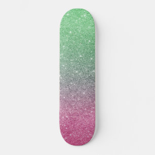 trendy skateboard met glitter glitter