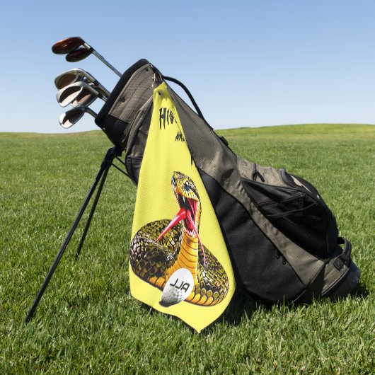 Trendy Slang Fun Golfhanddoek (Groen)