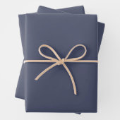 Trendy Slate Blue Gray - Wrapping Paper Sheets Set (In situ)