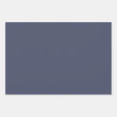 Trendy Slate Blue Gray - Wrapping Paper Sheets Set (Voorkant)