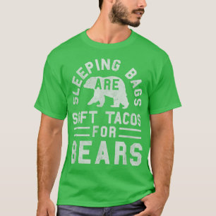 Trendy Sleeping Bag Soft Tacos Beer Poster T-shirt