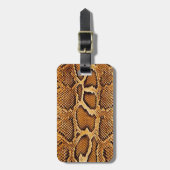 Trendy Snake Skin Bagagelabel (Voorkant verticaal)