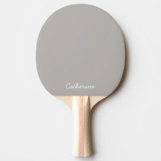 Trendy Soft Gray-Beige  Custom Ping Pong Paddle Tafeltennisbatje