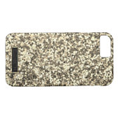 Trendy Sparking Gold Glitter, Lijst-gepersonalisee Case-Mate iPhone Case (Achterkant (Horizontaal))