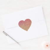 Trendy Sparkle Glitter Pattern Hart Sticker (Envelop)