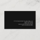 Trendy Spiral Pattern Black Grey Visitekaartje (Achterkant)