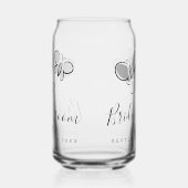 Trendy sprintime bruiloft blikbril blikvorm glas (Links)