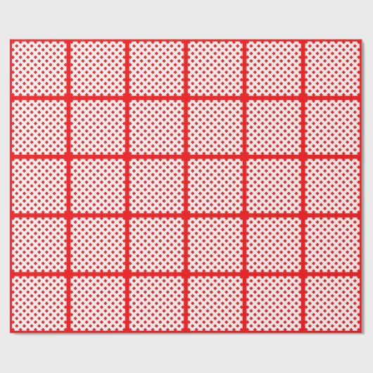 TRENDY SQUARE RED WRAP CADEAUPAPIER (Vlak)