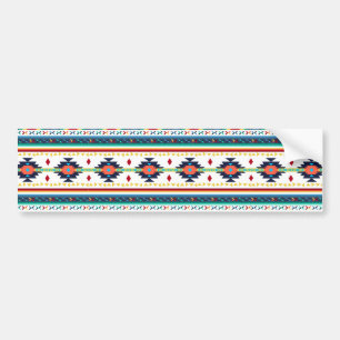 trendy stammen etnisch geometrisch patroon bumpersticker