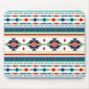 trendy stammen etnisch geometrisch patroon muismat