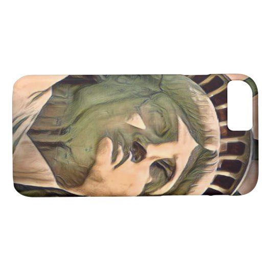 Trendy standbeeld van vrijheidsontwerp Case-Mate iPhone case (Achterkant (Horizontaal))