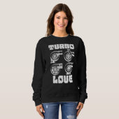 Trendy Statement Tool Turbocompressor Car Mechanic Trui (Voorkant volledig)