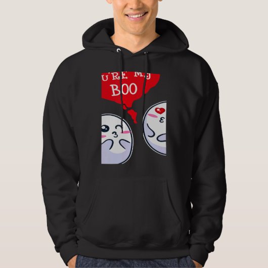 Trendy Statement Valentine's Day Couple Heart Roma Hoodie (Voorkant)