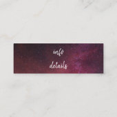 trendy sterren mini visitekaartje (Achterkant)