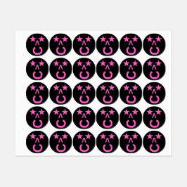 Trendy Stickers in zwart