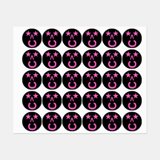 Trendy Stickers in zwart