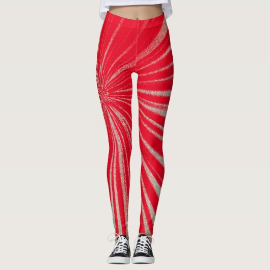 Trendy Stijlvol Astral Canvas Design Leggings (Voorkant)