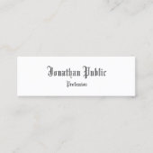 Trendy stijlvol design, klassieke nostalgisch uite mini visitekaartje (Voorkant)