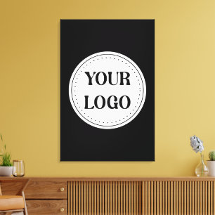 Trendy stijlvol en elegant van merk canvas afdruk