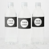 Trendy stijlvol en elegant van merk waterfles etiket (Flessen)