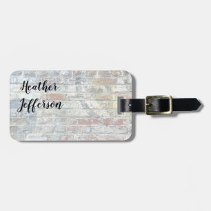 Trendy stijlvol, grijs, minimalistisch design met  bagagelabel