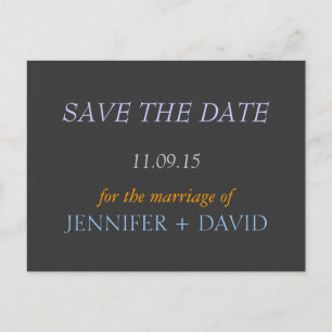 Trendy Stijlvol Save the Date Wedding Briefkaart