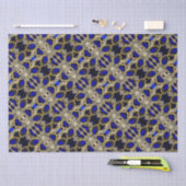 Trendy Stijlvol Turquoise Goud Zilver Saffier Blau Tissuepapier (Craft)