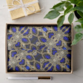 Trendy Stijlvol Turquoise Goud Zilver Saffier Blau Tissuepapier (Geschenk)