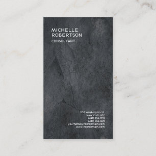 Trendy stijlvolle grijze textuur minimalistisch mo visitekaartje