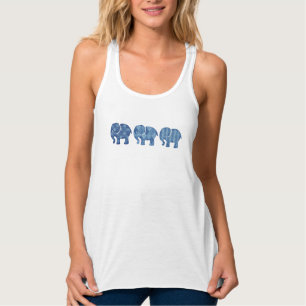 Trendy stijlvolle, kleine olifantenne tanktop