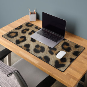 Trendy stijlvolle luipaard bont print dier patroon bureaumat