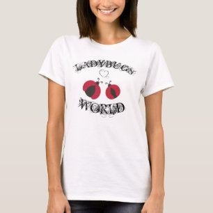 Trendy stijlvolle meisjesachtige leuke lieveheersb t-shirt