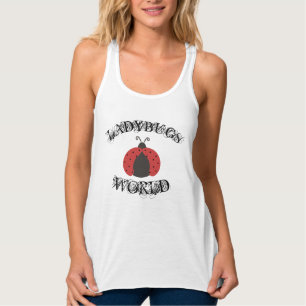 Trendy stijlvolle meisjesachtige leuke lieveheersb tanktop