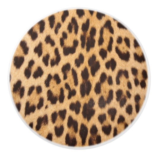 trendy stijlvolle mode leopard print keramische knop (Voorkant)