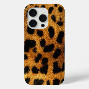 Trendy stijlvolle safari dierenprint luipaard patr iPhone 15 pro case