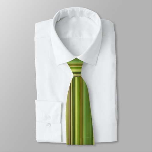 Trendy stijlvolle schaduwen van het Groene Stripe  Stropdas (Gebonden)