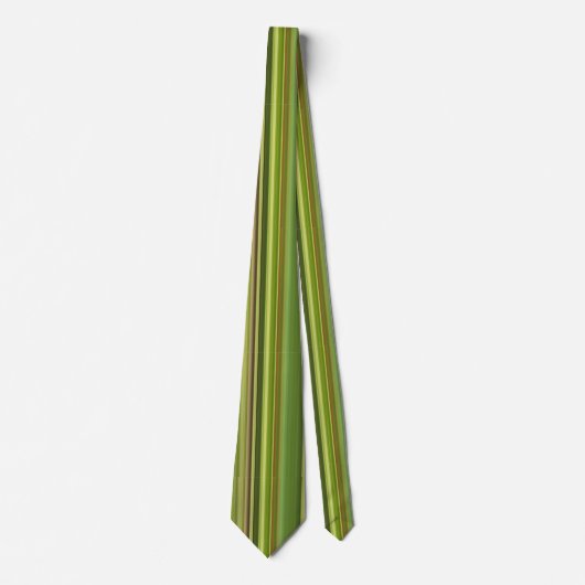 Trendy stijlvolle schaduwen van het Groene Stripe  Stropdas (Voorkant)