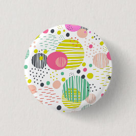 Trendy stippen patroon gooien klooienkuin ronde button 3,2 cm