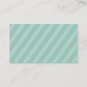 TRENDY STREEP vet schattig  preppy mint goud Visitekaartje (Achterkant)