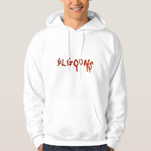 Trendy Streetwear style white pullover Hoodie (Devant)