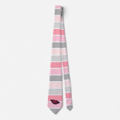 Trendy Strepen , Lippen Stropdas (Voorkant)
