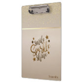 Trendy, Stripe, Smile Sparkle Shine - Gepersonalis Klembord (Links)