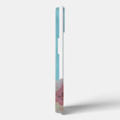 Trendy Striped Boho Chic Monogramed Floral Case-Mate iPhone Case (Achterkant / Rechts)