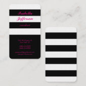Trendy Striped Modern Minimalist Professional Visitekaartje (Voorkant / Achterkant)