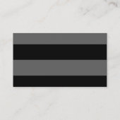 Trendy Stylish Black Grey Professional Consultant Visitekaartje (Achterkant)